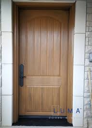 Brown Fiberglass Entry Door