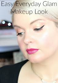 easy everyday glam makeup look with