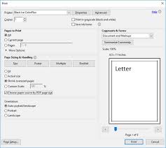 Printing Document With Different Page Sizes