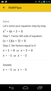 Mathpapa Algebra Calculator 1 4 7