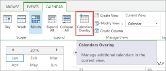 overlay a sharepoint calendar with a