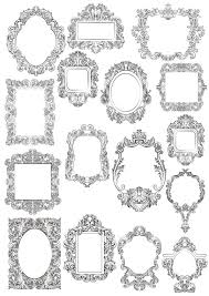 baroque fl frames free vector cdr