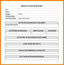 Project Progress Report Outline Sample Templates