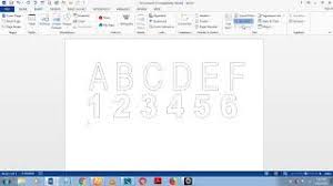 number tracing in microsoft word 2016