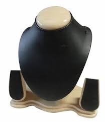 wooden black necklace stand outer