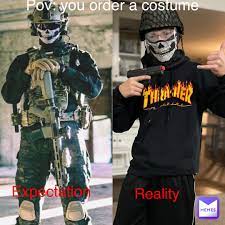 Pov: you order a costume Expectation Reality | @MasteroftheMeme | Memes