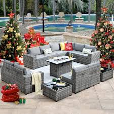 Outdoor Patio Conversation Sofa Set