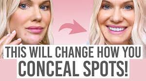 how to conceal spots makeup hack