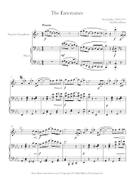 Instrumental solo in bb major. Scott Joplin The Entertainer Sheet Music For Soprano Saxophone 8notes Com