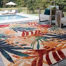 tayse rugs oasis fl multi color 8 ft x 10 ft indoor outdoor area rug