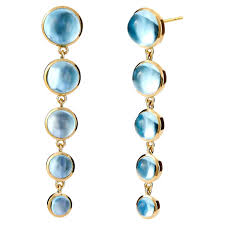 blue topaz duster earrings