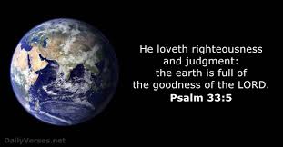 Psalm 33:5 - Bible verse (KJV) - DailyVerses.net