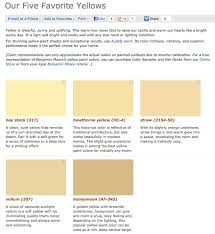 Yellow Paint Colors From Benjamin Moore