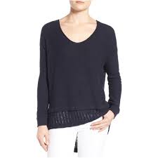Vince Camuto Womens Pullover Knit Sweater Womens Apparel