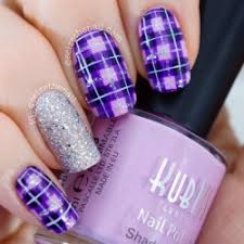 Create an easy lavender nail art design by just dabbing the brush onto your nail. Lavender Nails The Best Images Bestartnails Com