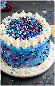 easy galaxy cake ercream icing