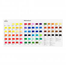 Jacksons Artist Oil Hand Painted Colour Chart