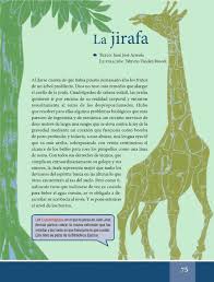 Español libro de primaria grado 6° La Jirafa Espanol Lecturas Sexto Grado Apoyo Primaria