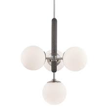 Mitzi By Hudson Valley Lighting Brielle 4 Light Polished Nickel Pendant H289804 Pn The Home Depot