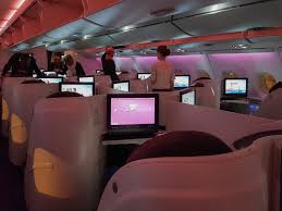review qatar a380 business cl