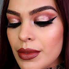 rose gold makeup ideas to emphasize