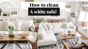 how to clean your light colored sofa