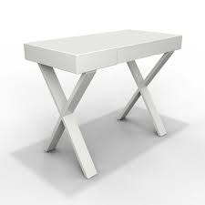 The fern white gloss desk has a thick desk top with 2 chunky solid legs. White Gloss Office Desk With Drawer Roxy For Sale Online Ebay