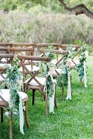 wedding chair decorations for ceremony
