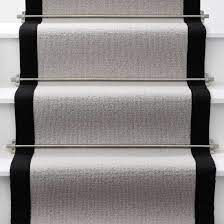 silver knurled carpet runner stair rods