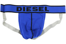 Diesel Motion Division Mens Mo Djock Blue Web Jock Strap Underwear