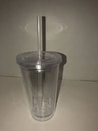 Double Wall Clear Plastic Tumblers With