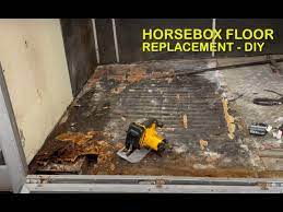 horsebox floor replacement diy you