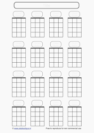 Printable Blank Ukulele Chord Sheet Printable Blank Face Charts
