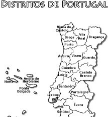 No passado, os territórios do reino de portugal já se estenderam para áfrica, ásia, américa do sul e oceania. Mapa De Portugal Distritos Para Colorir