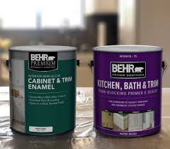 In the past, if you wanted to paint cabinets or furniture, you had to strip, sand and generally kill yourself getting a good surface ready to paint on. Kitchen Cabinet Makeover Colorfully Behr