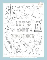 Plus, it's an easy way to celebrate each season or special holidays. Printable Halloween Coloring Pages Sugar And Charm