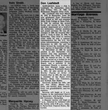 obituary for don a leafstedt 1919