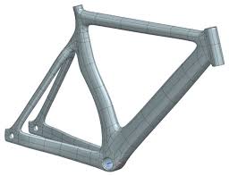 optimized road racing bicycle frame