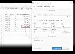 Excel Datedif Calculating Date