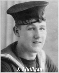 Photo of Stoker 1st ClassJames Mulligan, courtesy of his cousin, Arthur Stelfox, September JAMES MULLIGAN Stoker 1st Class, P/KX 95929, Royal Navy - MulliganJ