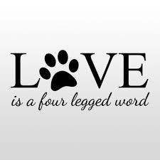 Love Is A Four Legged Word Wall Sticker