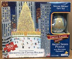 briarpatch rockefeller center holiday 500 piece puzzle matching ornament
