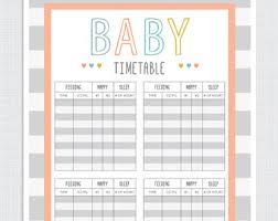 Baby Schedule Template For Nanny Printable Schedule Template