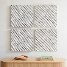 Recycled Fabric Strips Wall Art