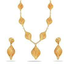 gold necklace set designs for women