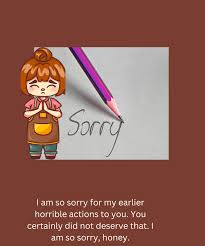 sorry messages for my husband