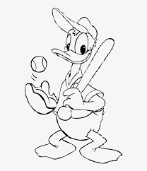 Images of tigger, goofy, donald duck, winnie the pooh, mickey and minnie mouse and piglet playing basketballlast updated on june 1st 2021. Mickey Mouse Baseball Coloring Pages Baseball Coloring Donald Duck Baseball Coloring Pages Free Transparent Png Download Pngkey