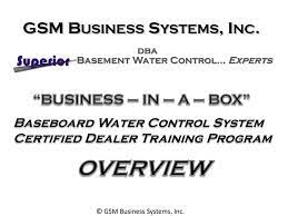 Basement Water Control System Dealer