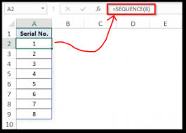 excel auto generate number sequence