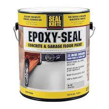 seal krete epoxy seal 1 gal low voc armor gray concrete and garage floor paint